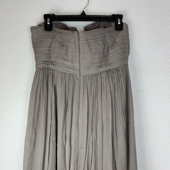 NWT J Crew Nadia Silk Chiffon Strapless Dress - Picture 5 of 7